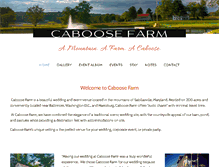 Tablet Screenshot of caboosefarm.net